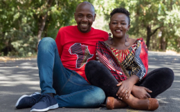 File image of  DJ Fredrick Karumba (DJ Krowbar) and wife Wanjiru Karumba